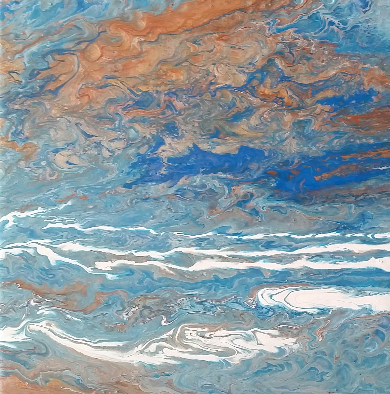 Hóolvadás - Fluid art