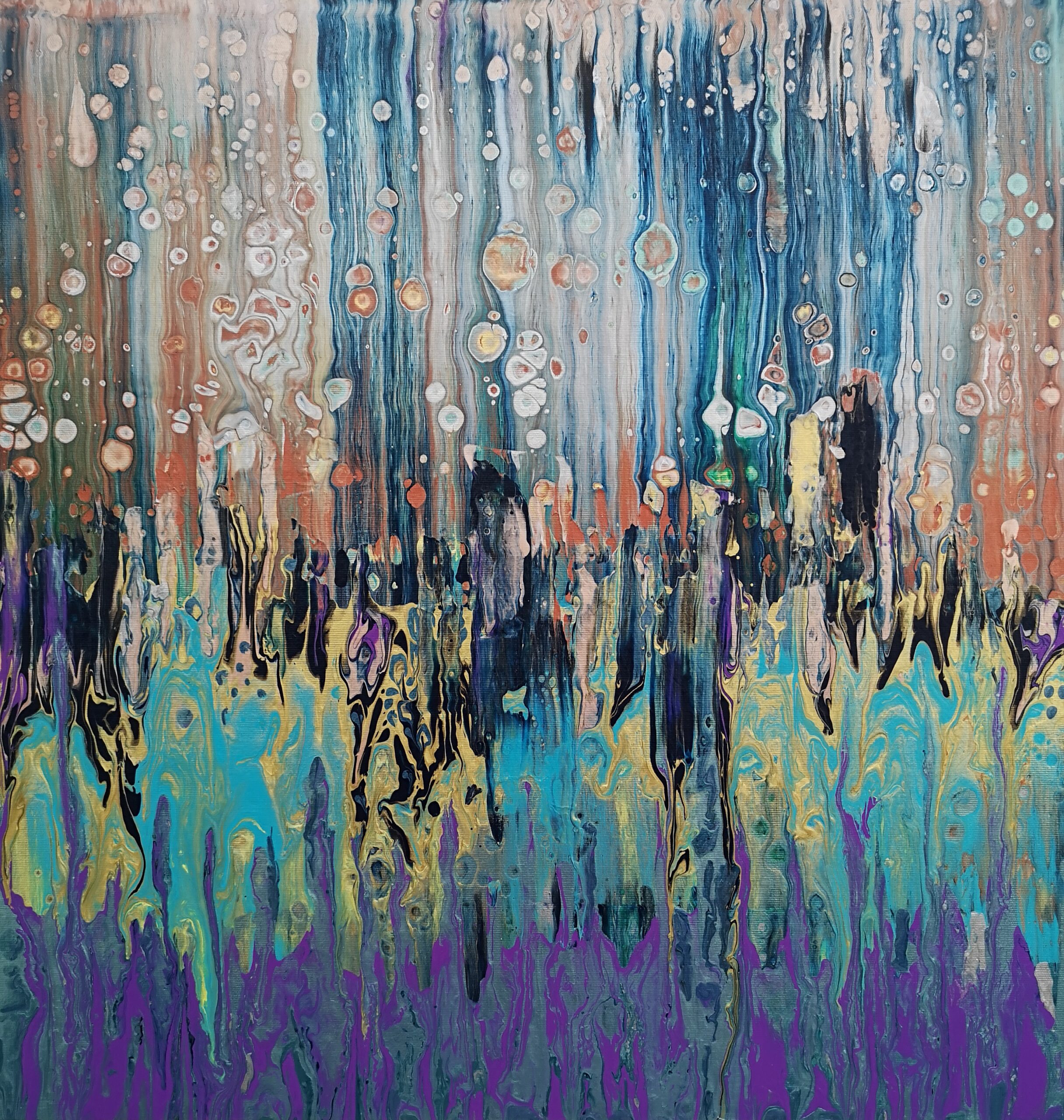Pezsgés - Fluid art